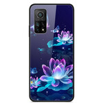 Xiaomi Mi 10T / 10T Pro Funda Cristal Templado Flores de Fantasía