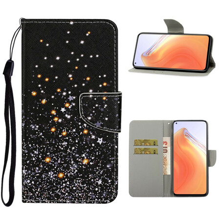 Xiaomi Mi 10T / 10T Pro Funda de estrella y purpurina con colgante