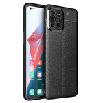 Oppo Find X3 / X3 Pro Funda de cuero efecto lichi doble línea