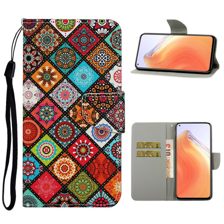 Funda Xiaomi Mi 10T / 10T Pro Patchwork Mandalas con colgante