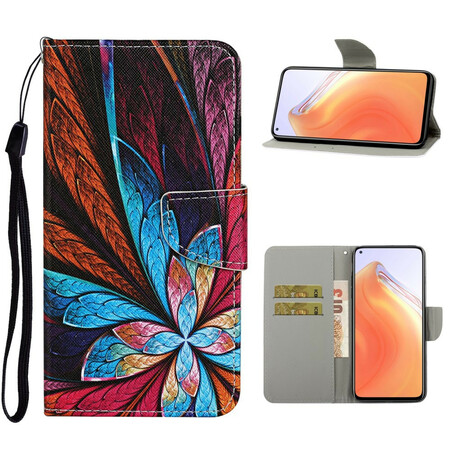 Xiaomi Mi 10T / 10T Pro Funda Hojas de colores con colgante