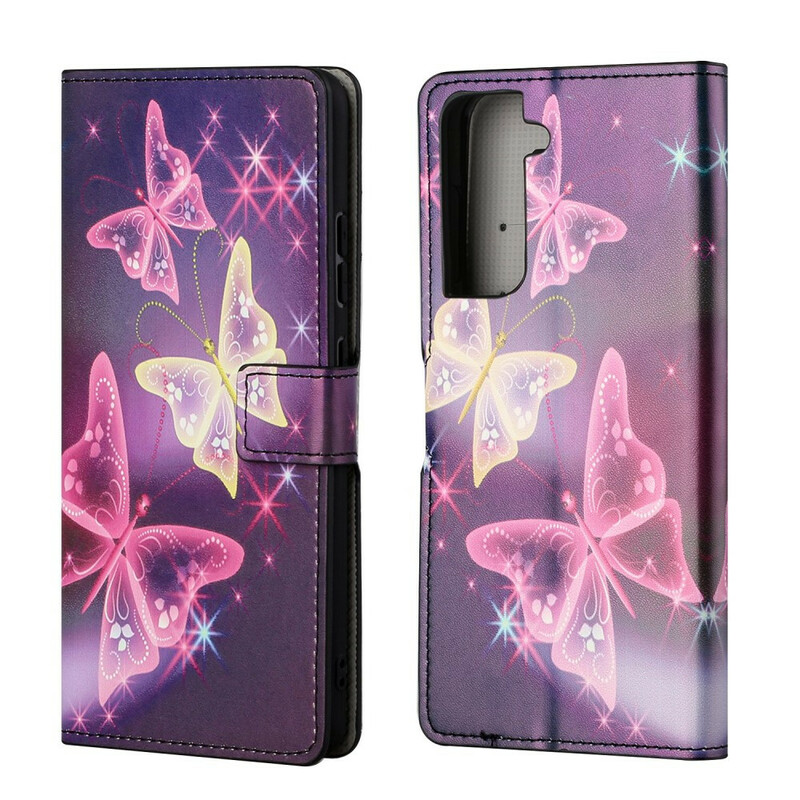 Funda Samsung Galaxy S21 FE Mariposas y Flores