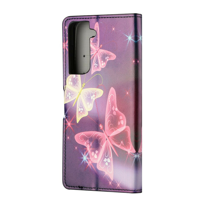 Funda Samsung Galaxy S21 FE Mariposas y Flores