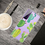 Funda de acuarela Samsung Galaxy S21 FE Cactus