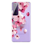 Funda Samsung Galaxy S21 FE Pequeña Flores Rosa