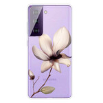 Samsung Galaxy S21 FE Funda Flor Transparente