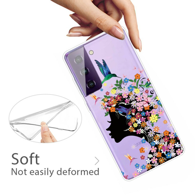 Funda Samsung Galaxy S21 FE Cabeza bonita florecida