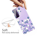 Funda de flor blanca para Samsung Galaxy S21 FE