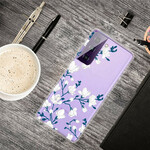 Funda de flor blanca para Samsung Galaxy S21 FE