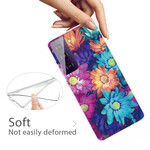 Funda flexible de flor para el Samsung Galaxy S21 FE