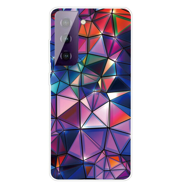 Funda de geometría flexible para el Samsung Galaxy S21 FE