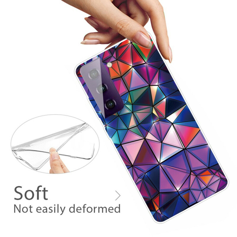 Funda de geometría flexible para el Samsung Galaxy S21 FE