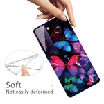 Samsung Galaxy S21 FE 5G Funda flexible de mariposas