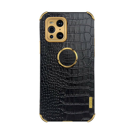 Oppo Find X3 / X3 Pro X-CASE Efecto piel de cocodrilo