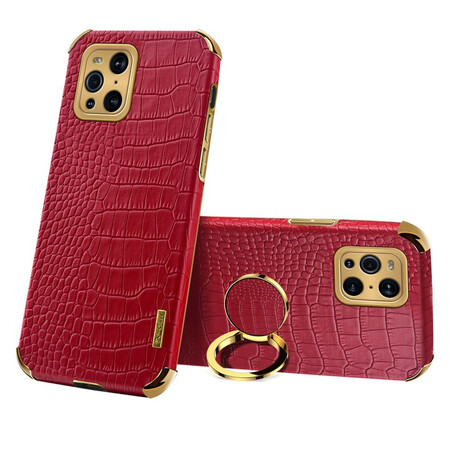 Oppo Find X3 / X3 Pro X-CASE Efecto piel de cocodrilo