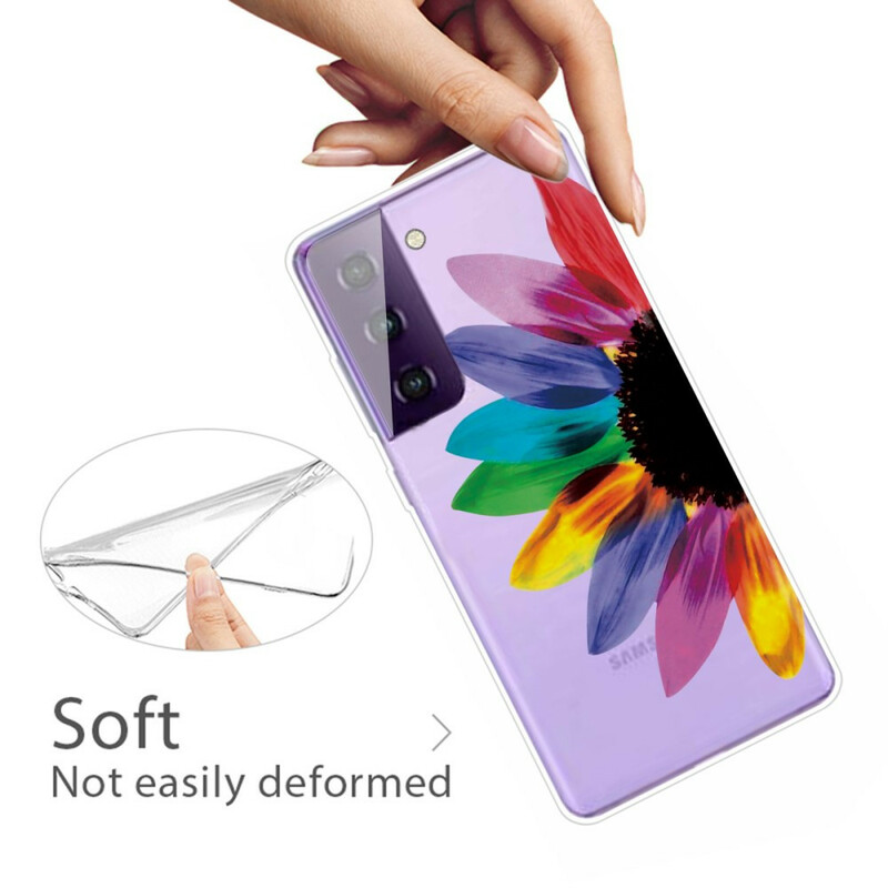 Funda de flores de colores para Samsung Galaxy S21 FE