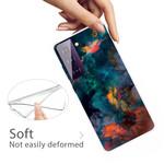 Funda Samsung Galaxy S21 FE Nubes de colores