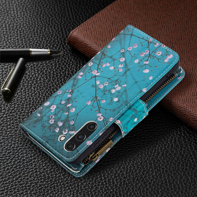 Funda Samsung Galaxy S21 FE con bolsillo con cremallera Funda Samsung Galaxy S21 FE con bolsillo con cremallera