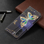 Funda de mariposa dorada para Samsung Galaxy S21 FE