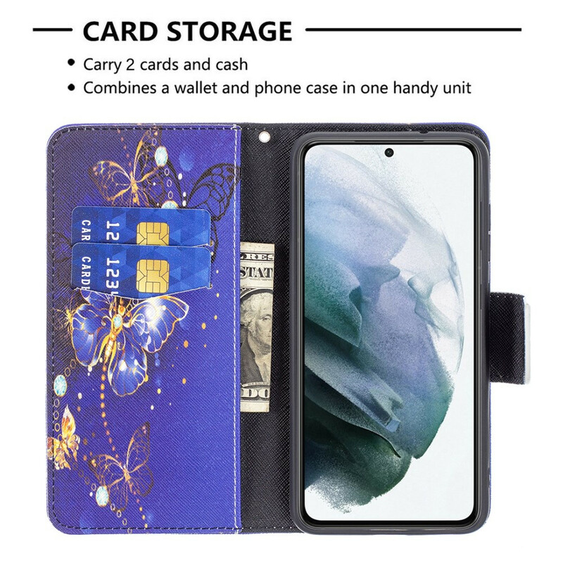 Funda Samsung Galaxy S21 FE Mariposas