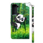 Funda Samsung Galaxy S21 FE Panda y Bamboo