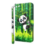 Funda de bambú y panda para el Xiaomi Redmi 9T / Note 9