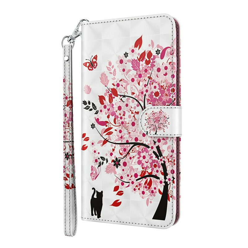 Xiaomi Redmi 9T / Note 9 Funda Pink Tree