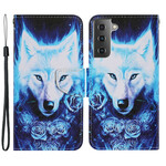 Samsung Galaxy S21 Funda FE Wolf White