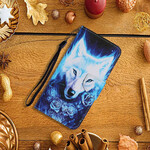 Samsung Galaxy S21 Funda FE Wolf White