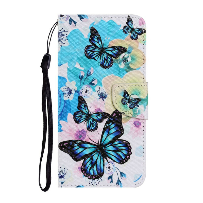 Samsung Galaxy S21 FE Funda Mariposas y Flores de Verano
