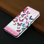 Funda de cordón Samsung Galaxy S21 FE Flight of Butterflies