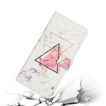 Funda triangular con purpurina para el Samsung Galaxy S21 FE