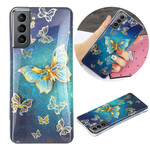 Funda con diseño de mariposa para el Samsung Galaxy S21 FE