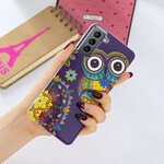Funda fluorescente para Samsung Galaxy S21 FE Owl