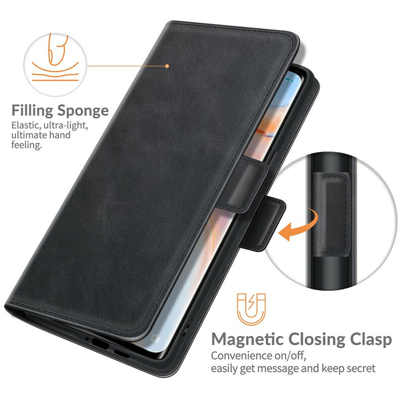 Funda Oppo Find X3 Neo Double Flap Classic