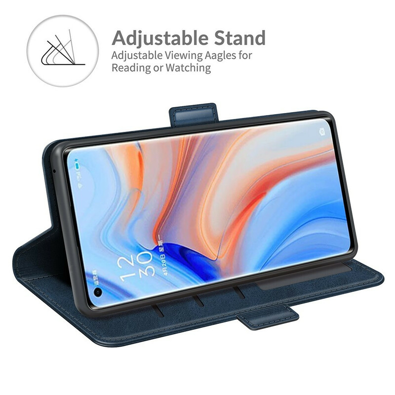 Funda Oppo Find X3 Neo Double Flap Classic Funda Oppo Find X3 Neo Double Flap Classic
