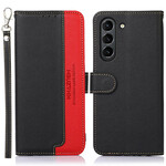 Funda RFID Samsung Galaxy S21 FE Style Litchi KHAZNEH