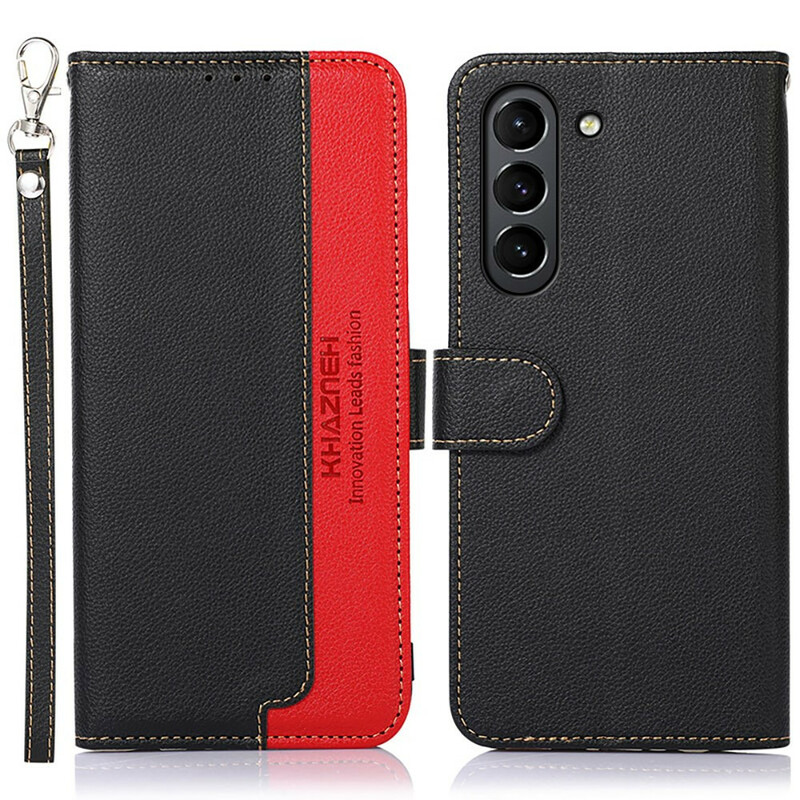 Funda RFID Samsung Galaxy S21 FE Style Litchi KHAZNEH