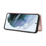 Flip Cover Samsung Galaxy S21 FE Fibra de Carbono