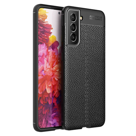 Funda de cuero Samsung Galaxy S21 FE de doble línea