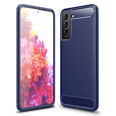 Funda de fibra de carbono cepillada para Samsung Galaxy S21 FE