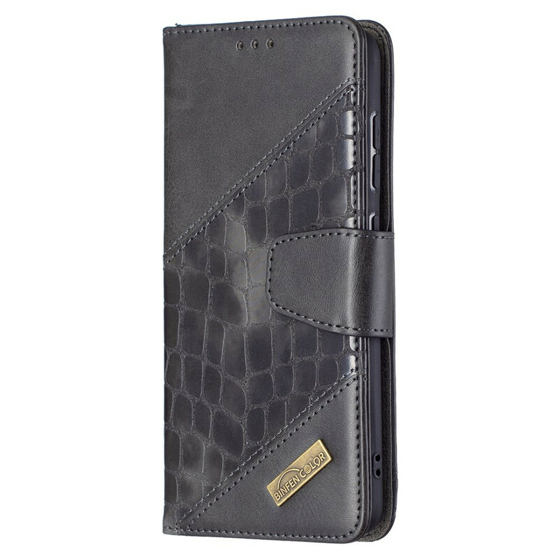 Funda de piel de cocodrilo Samsung Galaxy S21 FE Classic