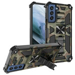 Funda de camuflaje Samsung Galaxy S21 FE Soporte extraíble