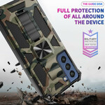 Funda de camuflaje Samsung Galaxy S21 FE Soporte extraíble