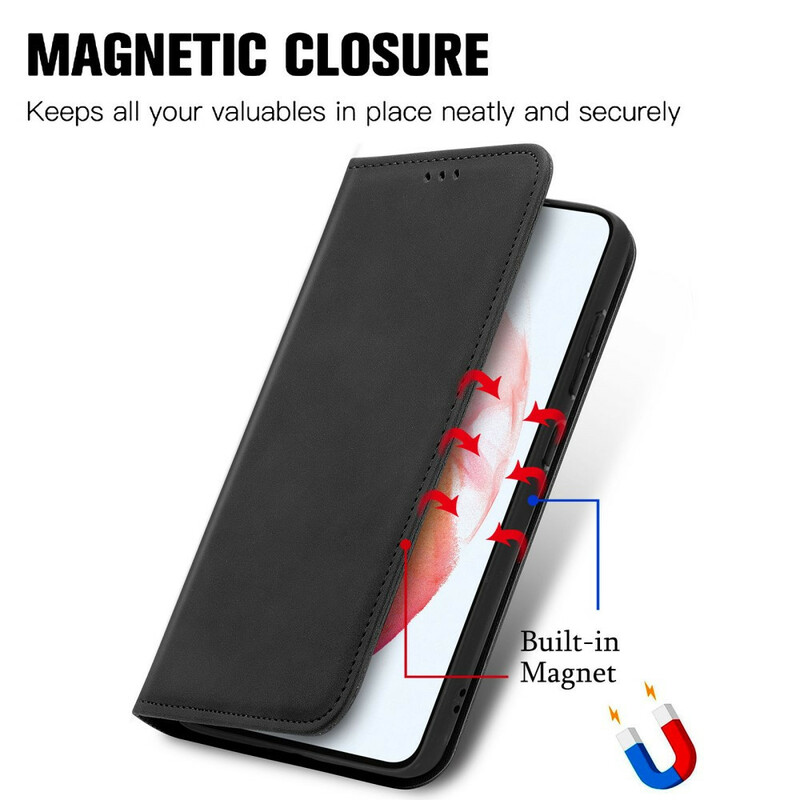 Flip Cover Samsung Galaxy S21 FE Leatherette Vintage