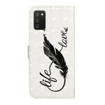 Funda Samsung Galaxy A02s Feather Life and Love