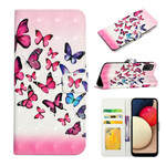 Funda Samsung Galaxy A02s Vuelo de mariposas