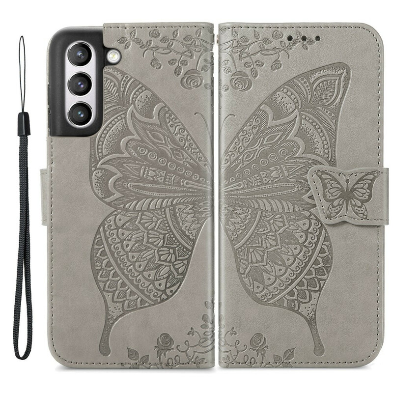 Funda de media mariposa para Samsung Galaxy S21 FE