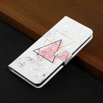 Funda triangular con purpurina para el Samsung Galaxy A02s
