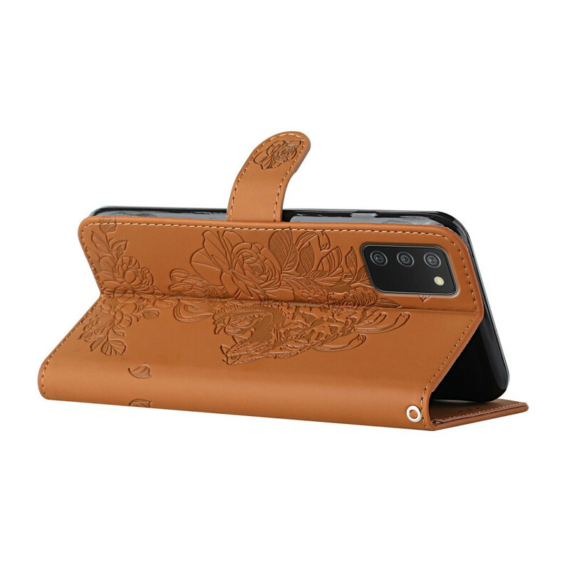 Funda de colgante Samsung Galaxy A02s Tiger Baroque